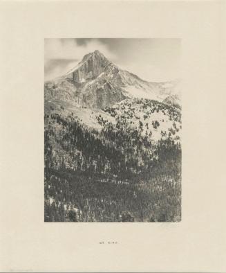 Mount Clarence King, Southern Sierra from the portfolio Parmelian Prints of the High Sierras