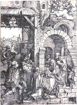 Adoration of the Magi from the Life of the Virgin series