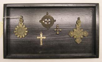 5 Framed Coptic Pendants