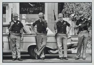 Birmingham, Alabama from the series Memories of the Southern Civil Rights Movement 
Highway patrolmen outside the site of the bombed 16th Street Baptist Church, where four young girls were murdered.