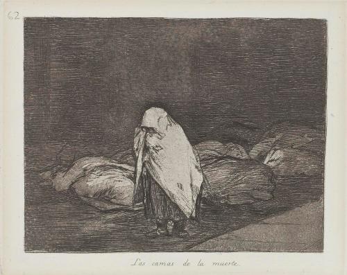 Las camas de la muerte [The beds of death], Plate 62, from Los Desastres de la Guerra [The Disasters of War]