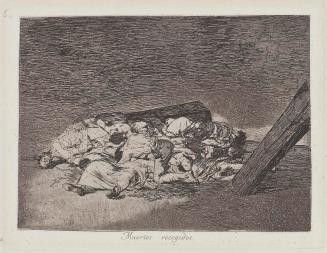 Muertos recogidos [Harvest of the dead], Plate 63, from Los Desastres de la Guerra [The Disasters of War]