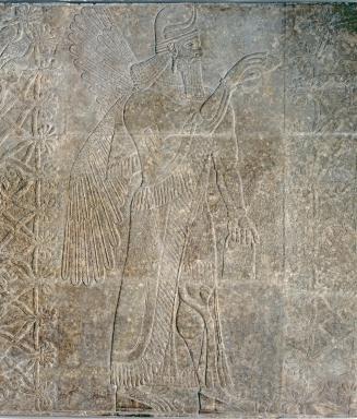 Winged Genie Pollinating the Date Palm (Assyrian Relief)