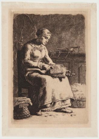 La Cardeuse [The Woolcarder]