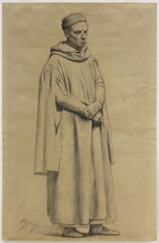 Study of a Monk for a mural in the Sorbonne