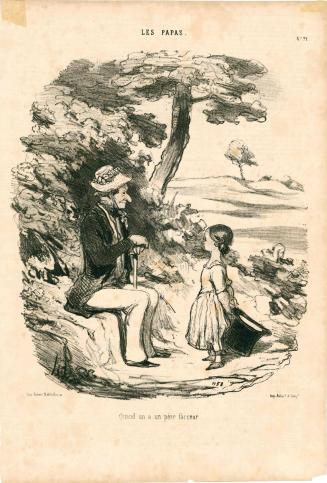 Les Papas, No. 21: Quand on a un pére farceur [When one has a clown for a father], published in Le Charivari