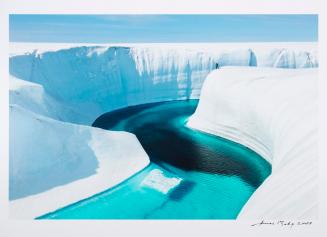 Greenland Ice Sheet, 28 June 2009, Adam LeWinter Surveys Birthday Canyon from the portfolio Ice: Portraits of Vanishing Glaciers
