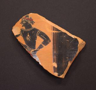 Sherd of an Attic Black- Figure Hydria (Water Jar), Depicting a Youth