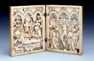 Diptych with Scenes of the Nativity and the Crucifixion