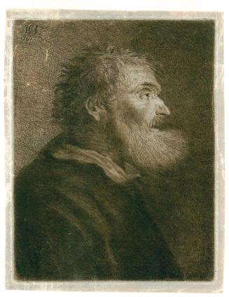 Portrait of an Old Man [Buste de Viellard en Profile a la Bouche Ouverte]