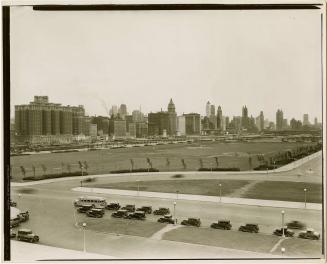 View of Grant Park, looking north, Chicago