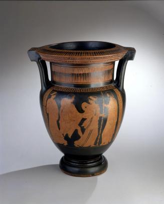 Red-Figure Column Krater Depicting Theseus and Medea